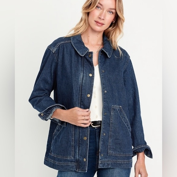 Old Navy denim barn jacket - Picture 1 of 1